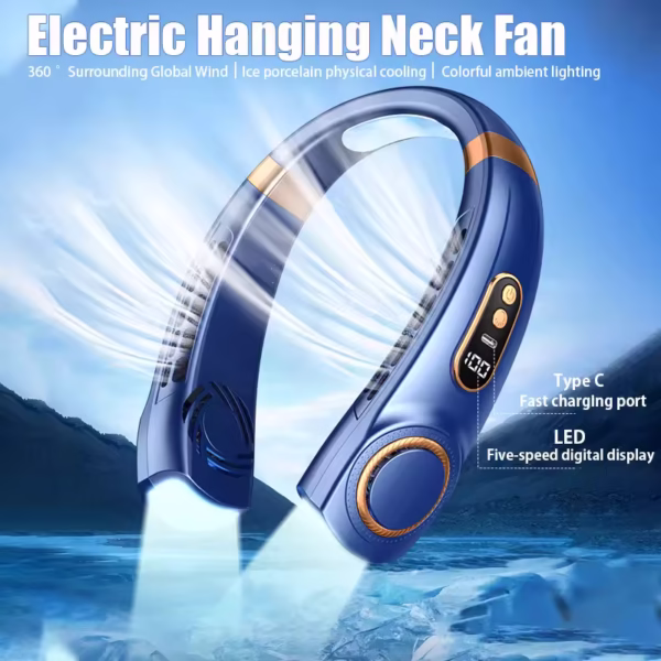 Portable Hanging Neck Fan - Image 2